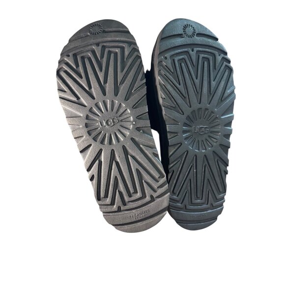 Ugg Black Fluffy Logo Slide Sandals Women's Size 8 NEW‎ - Picture 7 of 7